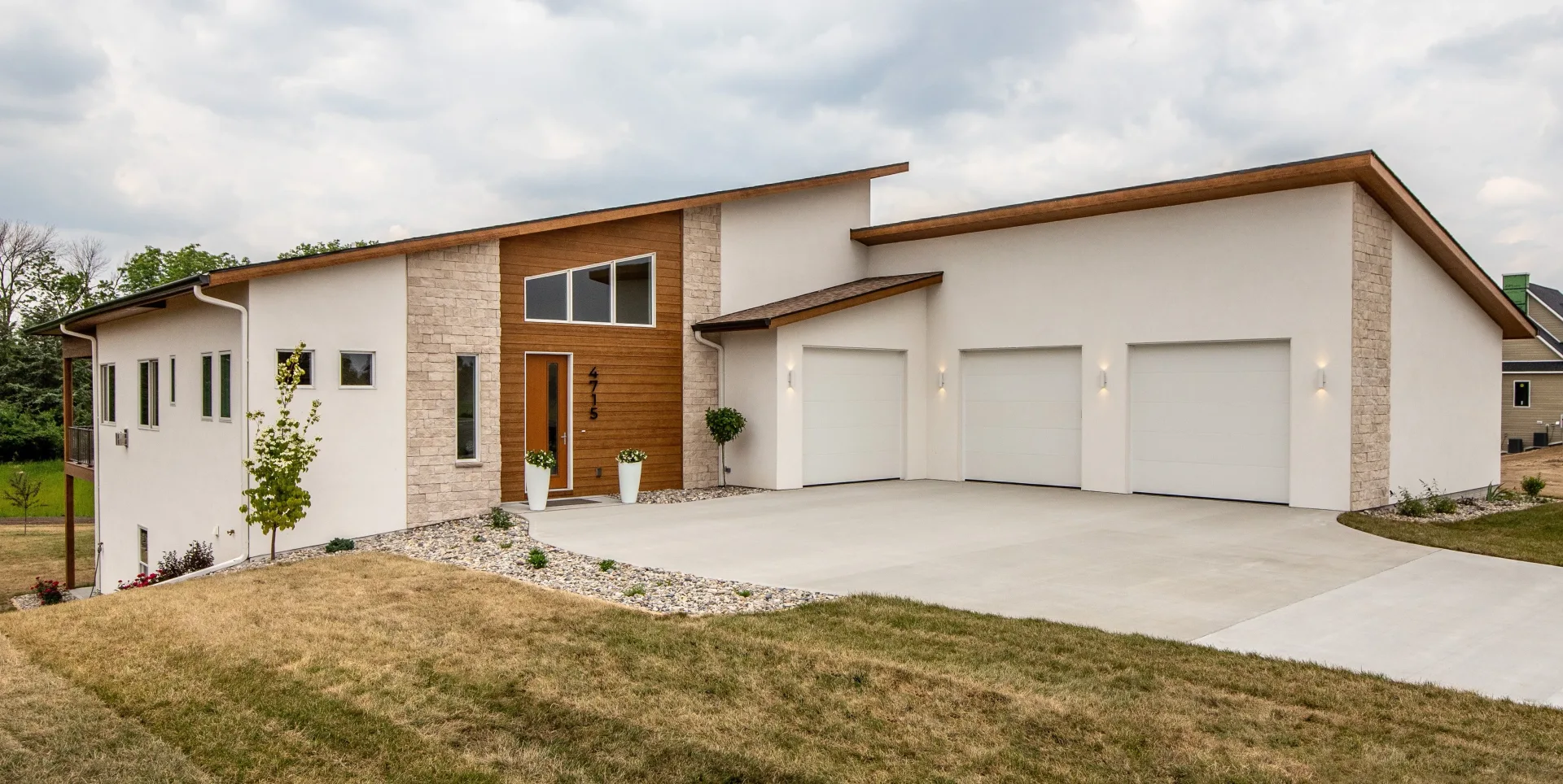 Cartier Ave Custom Home Exterior Day Ames Iowa