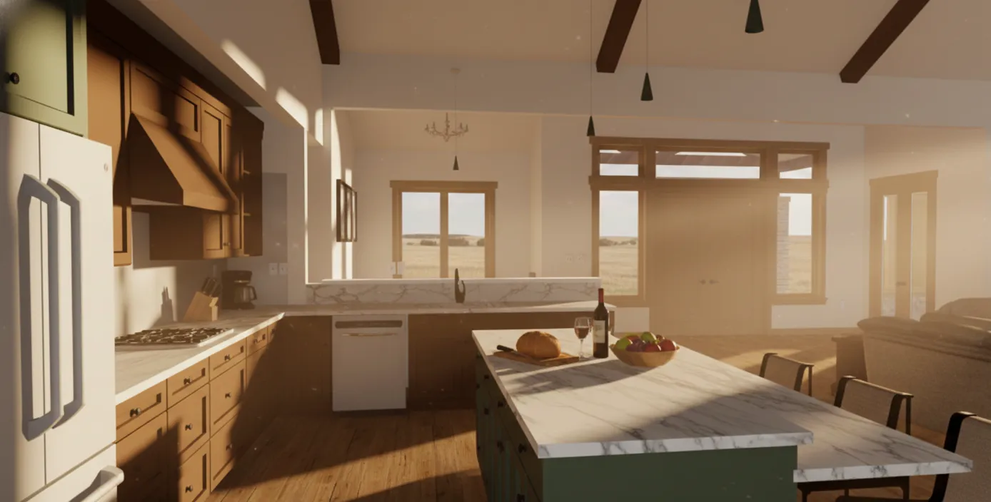 Dallas Center Custom Home Kitchen Iowa